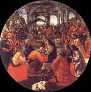 Domenico Ghirlandaio The adoration of the Konige oil painting on canvas